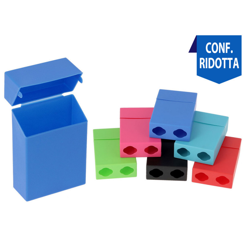 Portapacchetto colorato in plastica