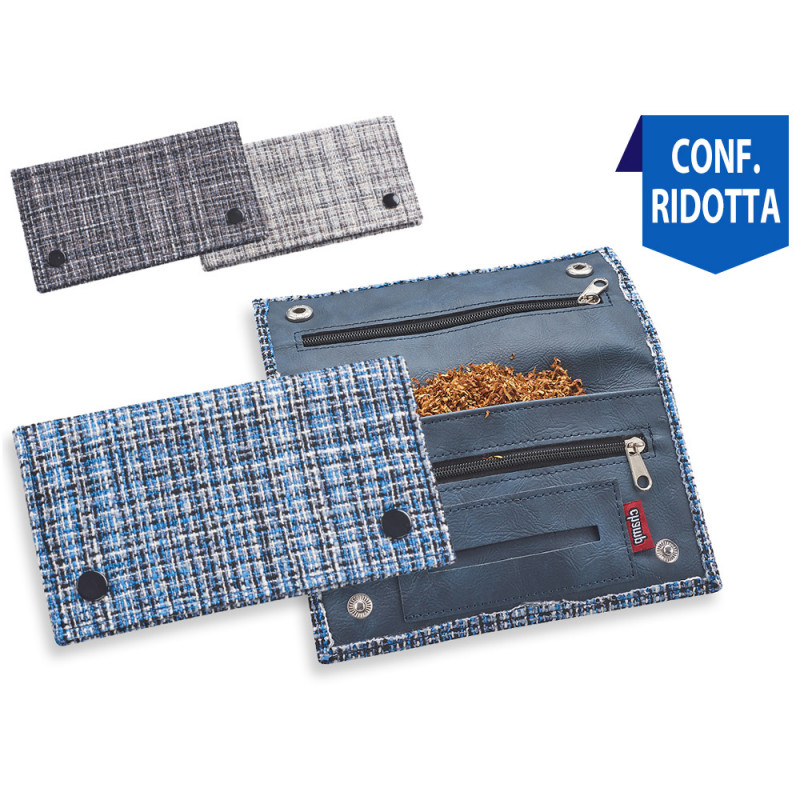 Busta portatabacco in tessuto 3 assortimenti