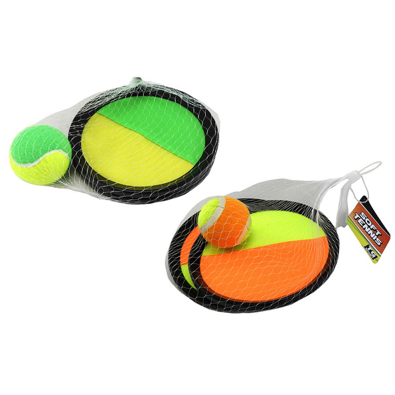 Gioco acchiappa la palla in velcro cm. 18,5 con pallina