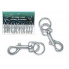 Portachiavi moschettone medio con anello cartella da 12 pz