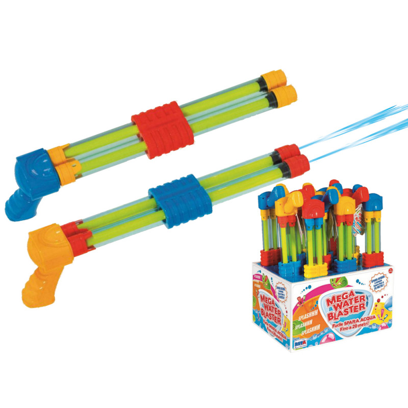 Fucile ad acqua cm. 47 a 2 canne display 12 pz