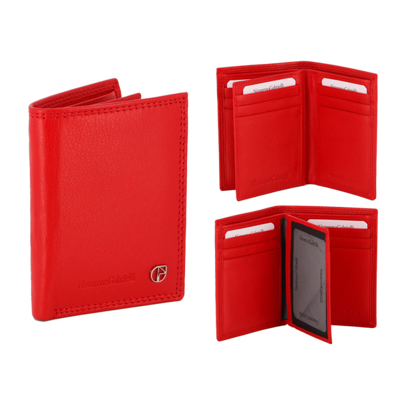 Tasconcino in pelle Nazareno Gabrielli uomo con portacards