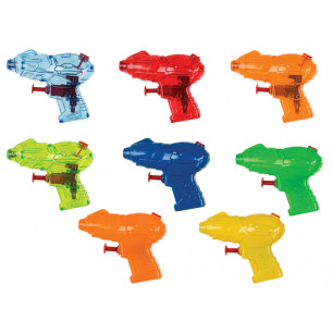 Pistola ad acqua cm. 10 display 64 pz in 8 colori