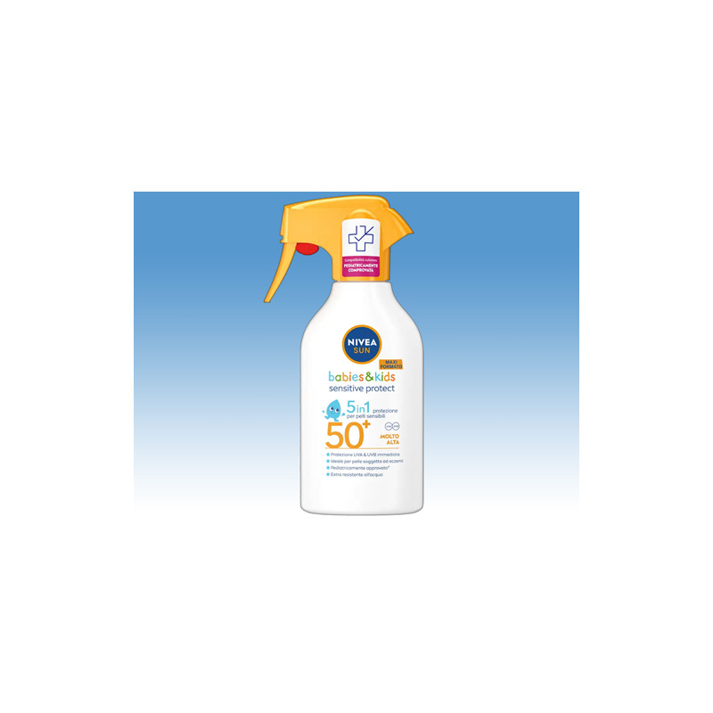 Latte solare Kids spray Nivea sensitive FP50+ da 270 ml