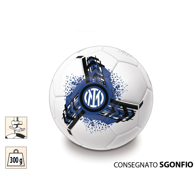 Pallone da calcio Inter size 5 cucito 300 gr. SGONFIO
