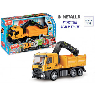 Automezzo da lavoro die cast scala 1:32 con funzioni realistiche