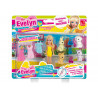 Bambola Mini Evelyn con 3 vestiti e animali