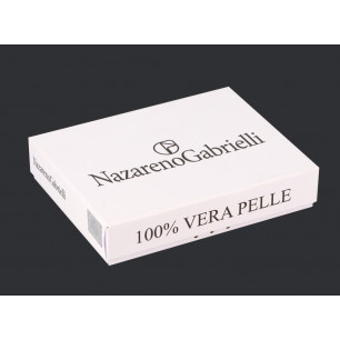 Tasconcino in pelle Nazareno Gabrielli uomo con portacards