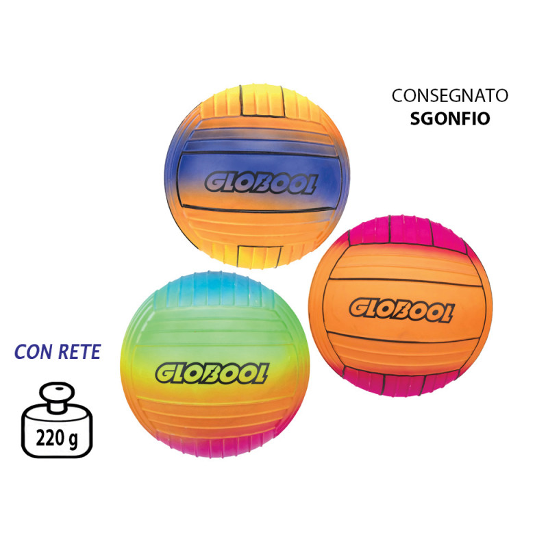 Palla volley Raimbow 220 gr cm. 23 in 3 colori SGONFIO