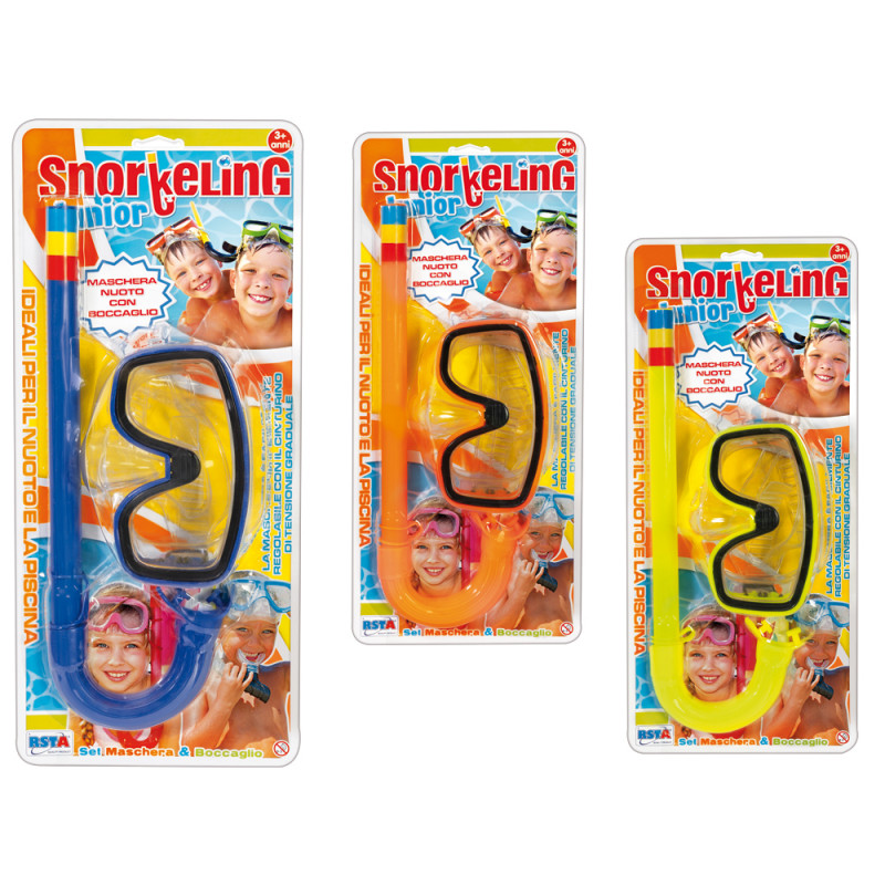 Blister maschera con boccaglio misura unica