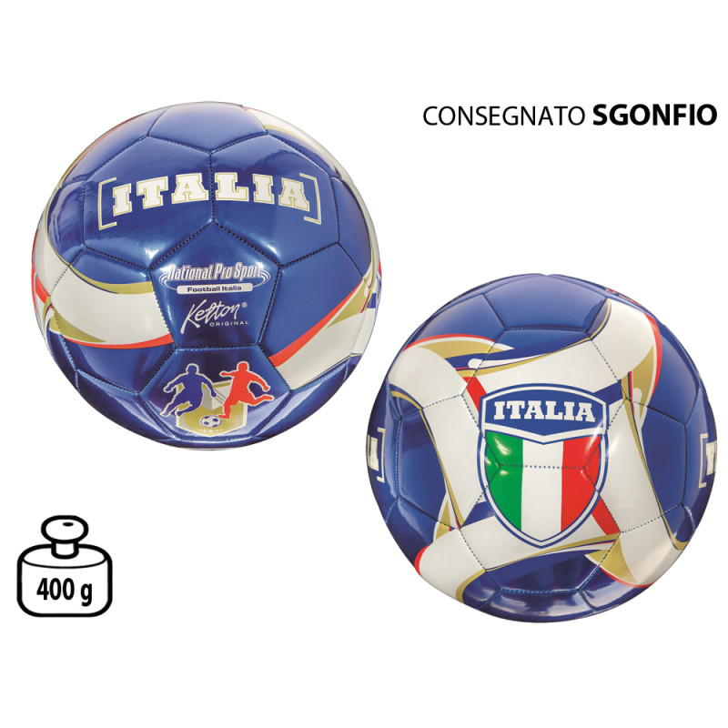 Pallone da calcio Scudetto Italia size 5 cucito SGONFIO