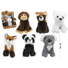 Peluche animali della foresta cm. 16 display 6 pz