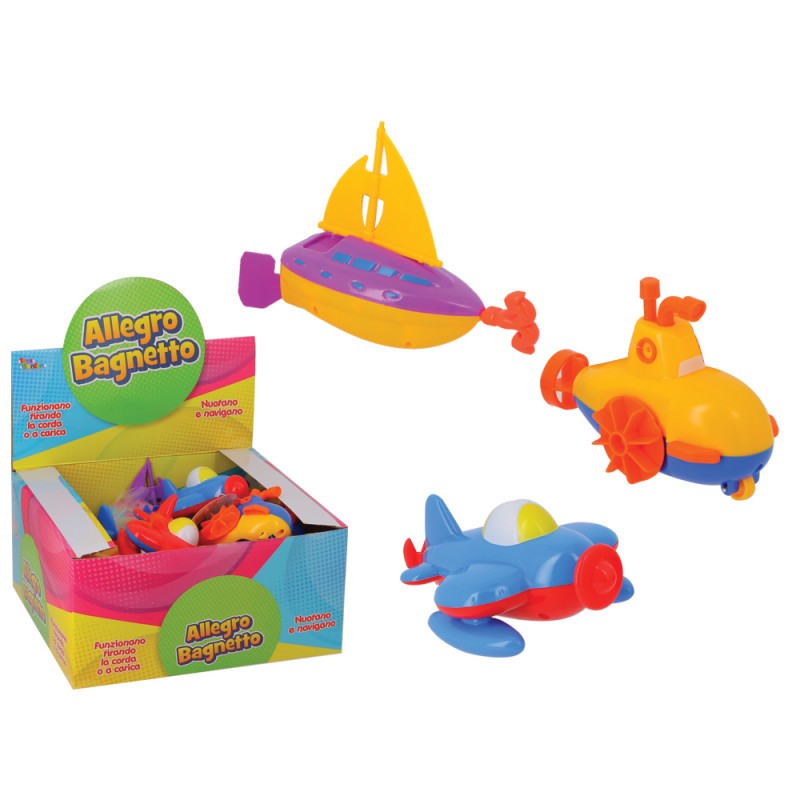Veicoli a molla allegro bagnetto display 12 pz