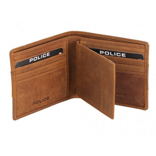Portafoglio uomo Police con scritta e portacards