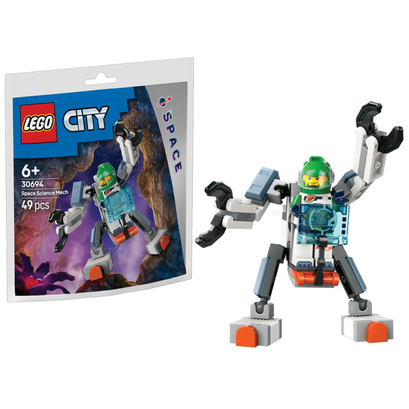 Lego City 30694 in busta Mech scientifico spaziale