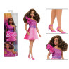 Barbie Fashionista n. 225 curvy mora con vestito fucsia