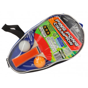 Costodia con 2 racchette ping pong e 2 palline