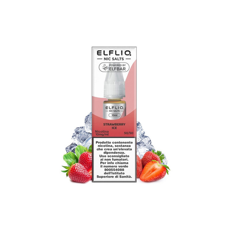 Liquido Strawberry Ice Elfliq con nicotina 20 mg 10 ml