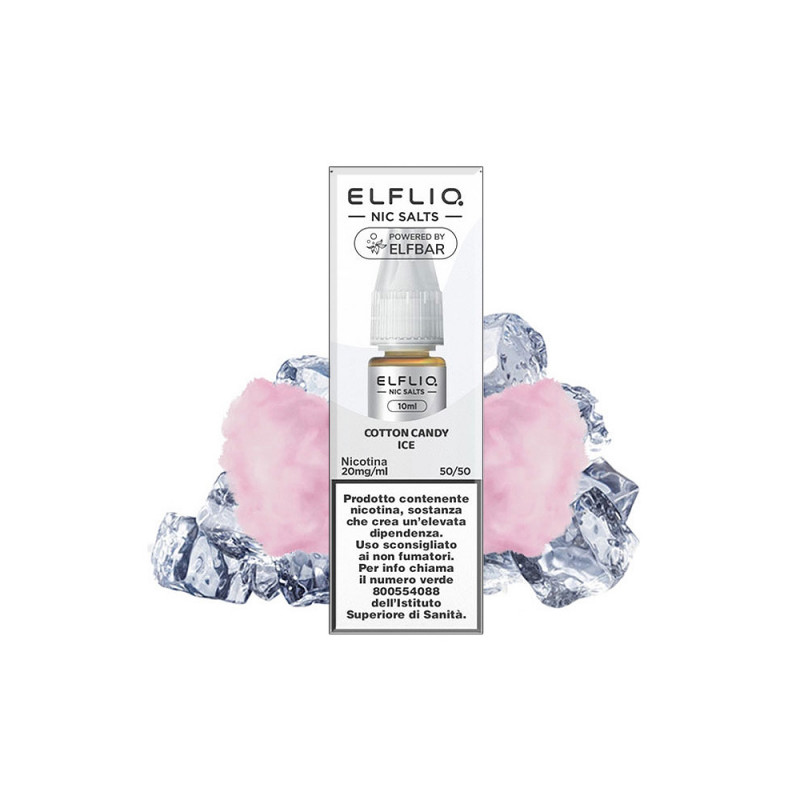 Liquido Cotton Candy Ice Elfliq con nicotina 20 mg 10 ml