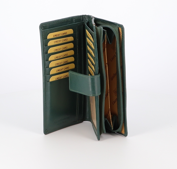 Portafoglio in pelle donna Laura Biagiotti grande a soffietto