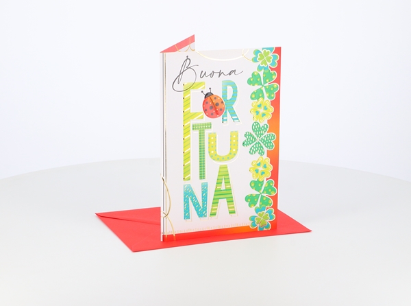 Biglietti Fortuna con oro e rilievo