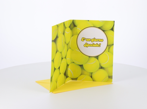 Biglietti Buon Compleanno soggetto tennis