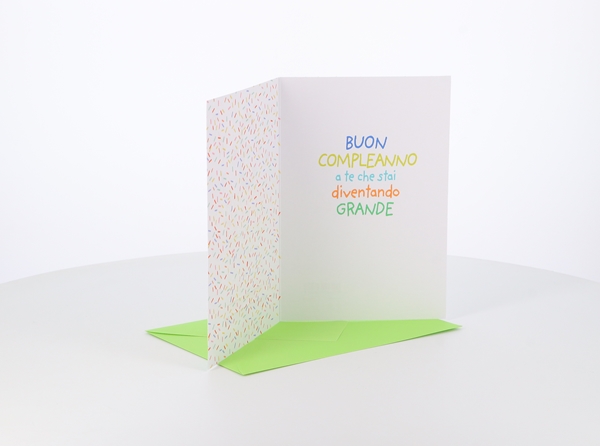 Biglietti Compleanno cifre da 1 a 5 con torte