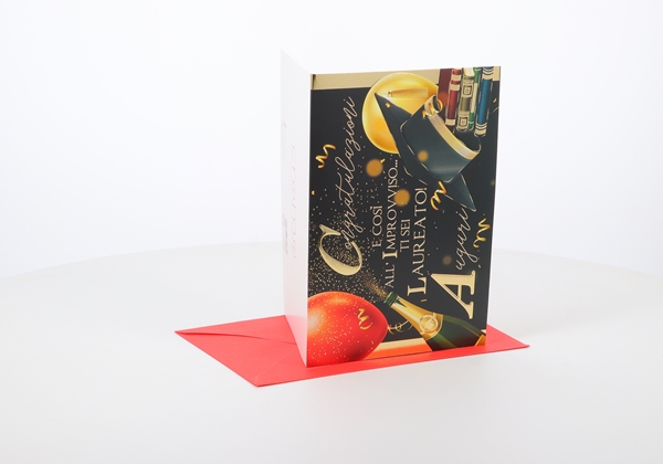 Biglietti Laurea con oro e rilievo