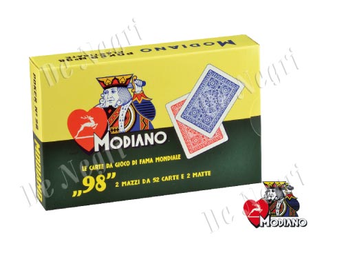 Poker Carte da Gioco Modiano Ramino 98-2 mazzi 
