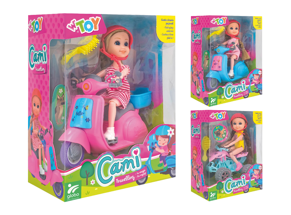 Bambola Cami con scooter o quad 2 ass.ti